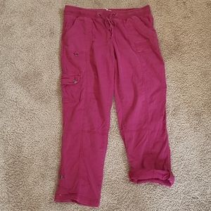 Maurices Raspberry Pink Cargo Capris